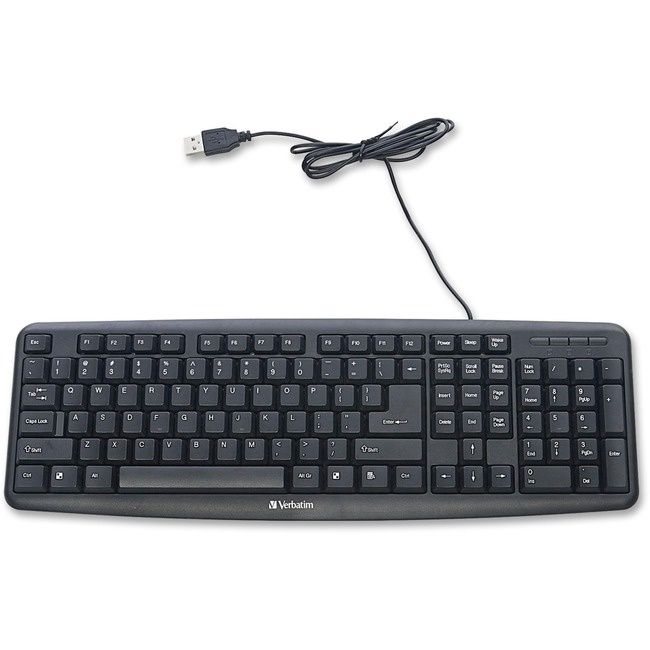 Verbatim Slimline Corded USB Keyboard