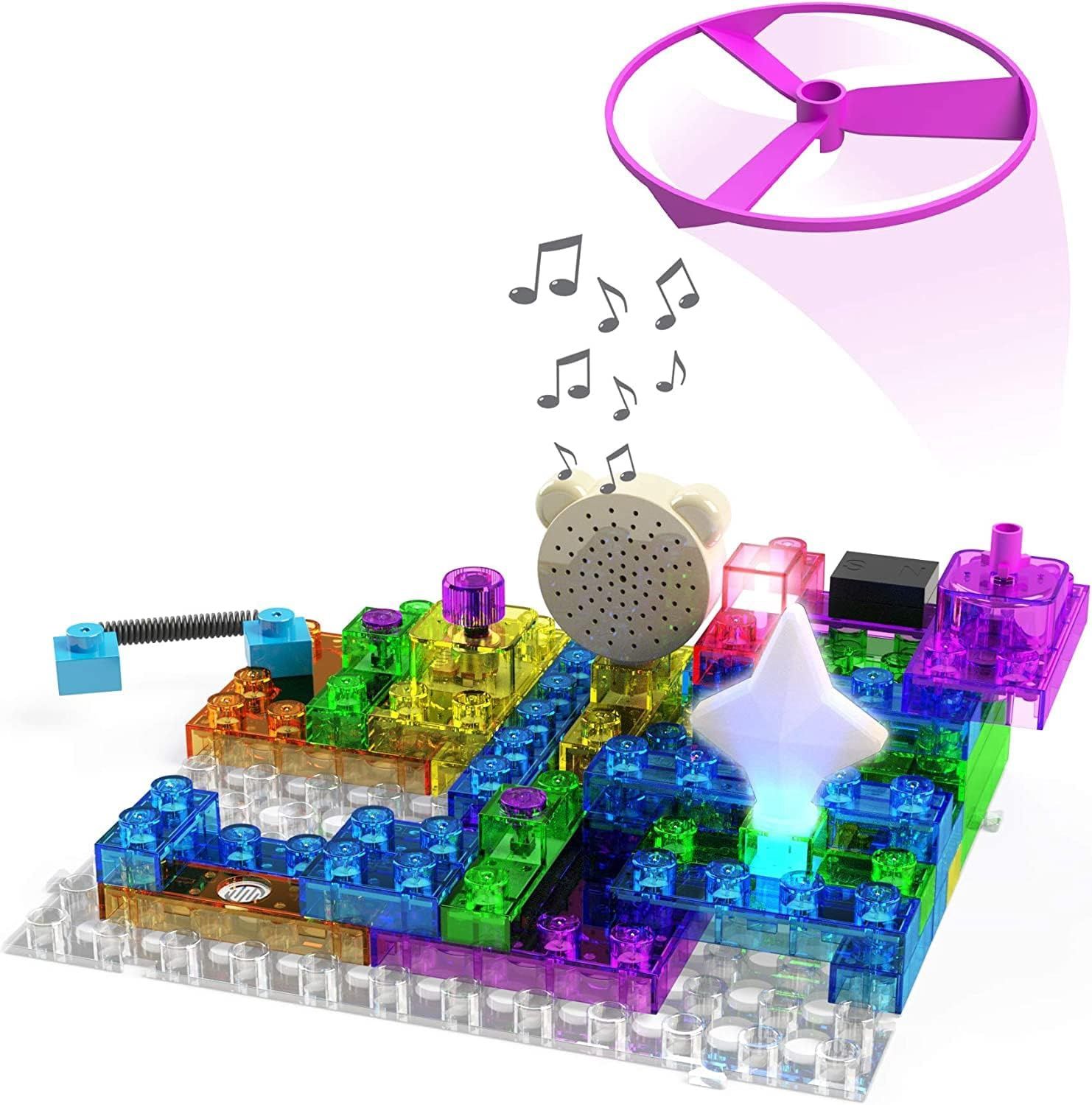 E-Blox Building Blocks STEM Circuit Kit Build Your Own Sound Machine &amp; Radio - 120 Projects