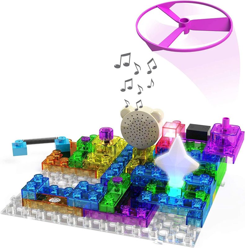 E-Blox Building Blocks STEM Circuit Kit Build Your Own Sound Machine &amp; Radio - 120 Projects