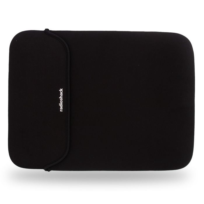 Reversible Black Laptop Sleeve with Red Interior