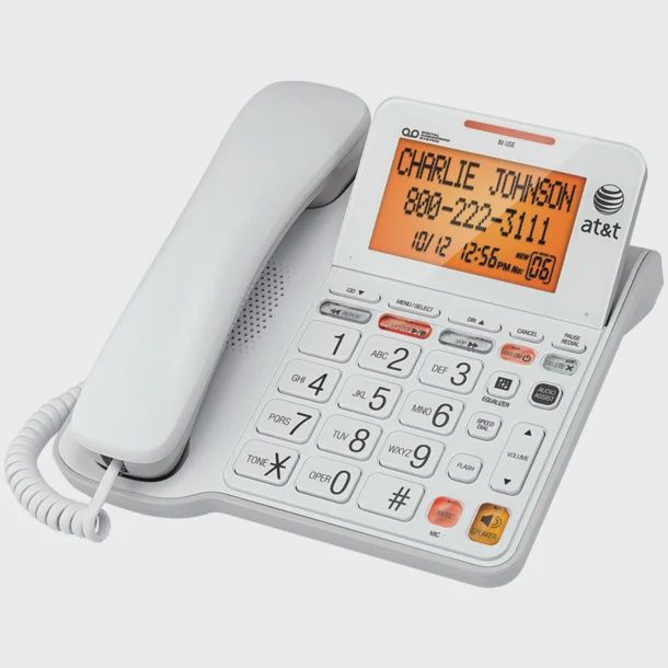 Corded Phone with Answering System &amp; Large Tilt Display