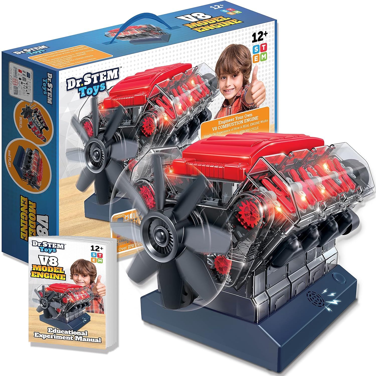 Dr. STEM Toys V8 Model Engine Kit