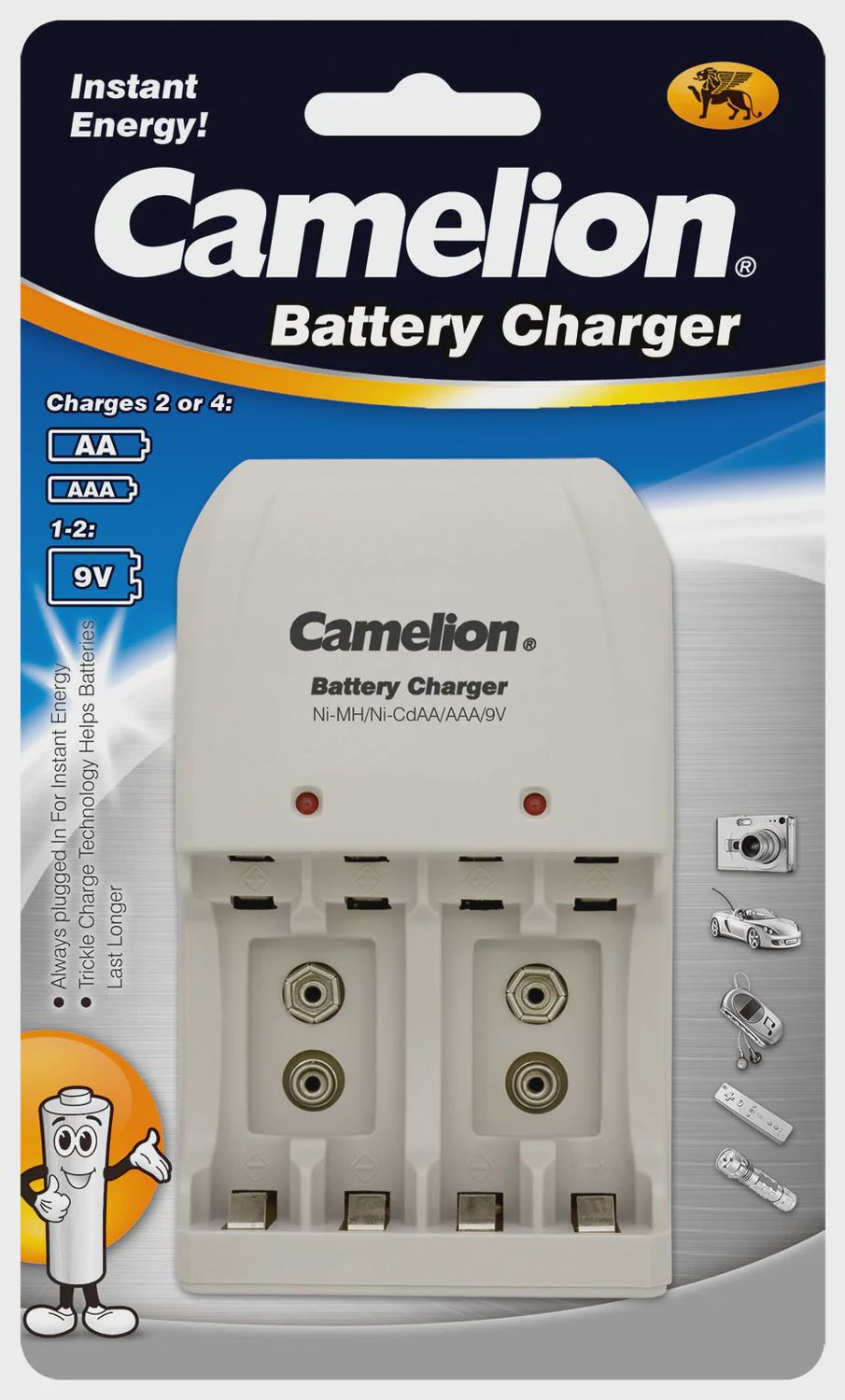 Overnight Battery Charger for AA, AAA &amp; 9V
