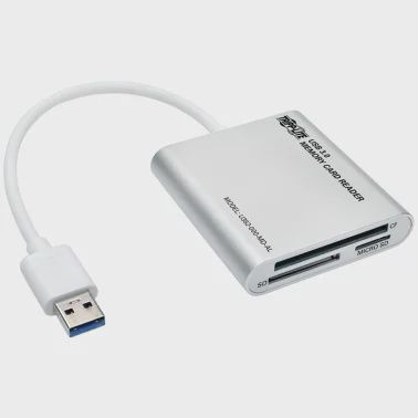 Tripp Lite USB 3.0 Memory Card Reader/Writer, Aluminum Case