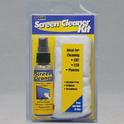 CAIG Screen Cleaning Kit – 2 oz. Bottle &amp; Microfiber Polishing Cloth