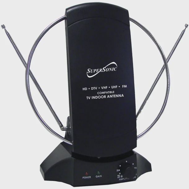 Supersonic HDTV and FM Radio Digital Amplified Indoor Antenna