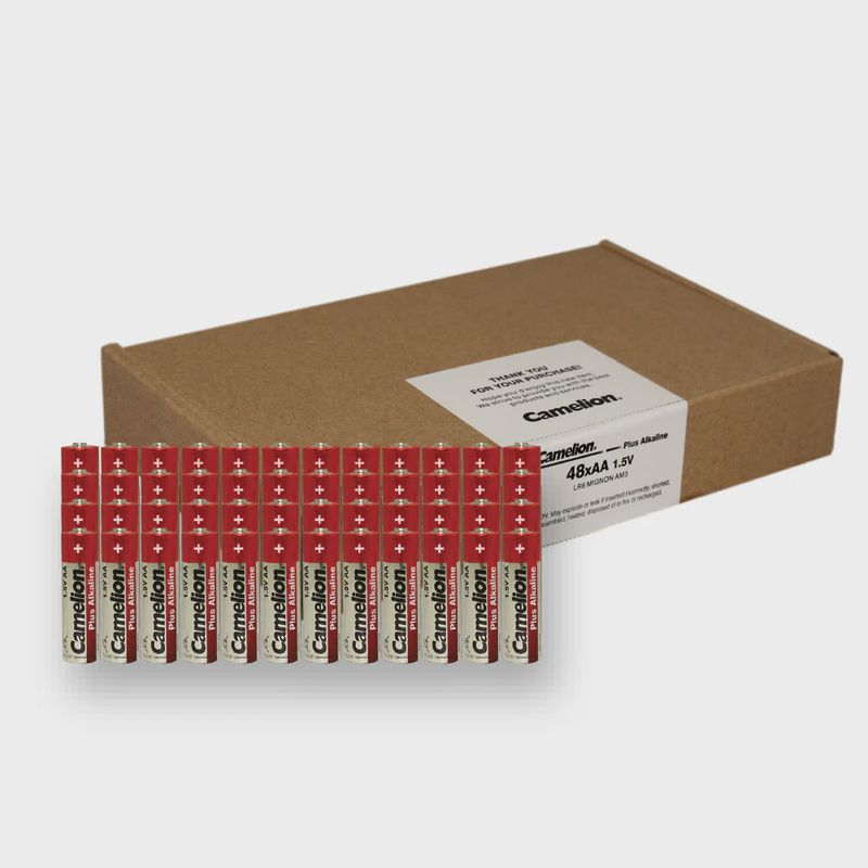 Camelion AA Alkaline Plus 48 Pack LR6 Batteries