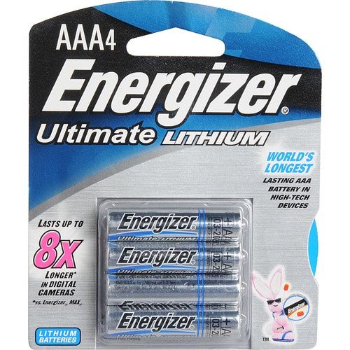 Energizer AAA Lithium Batteries (4-Pack)
