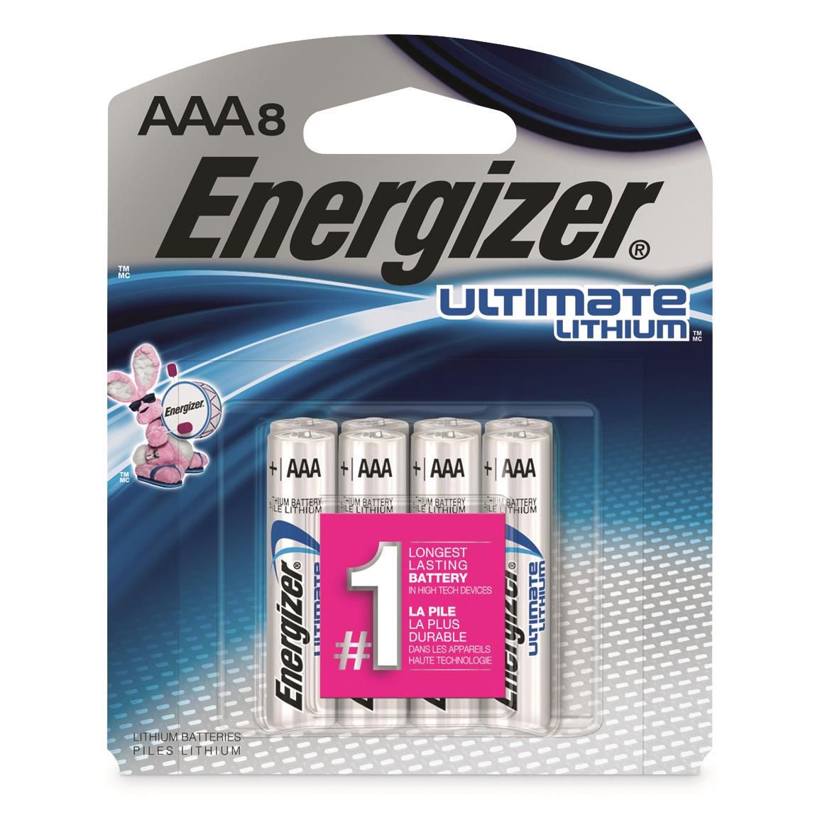 Energizer Ultimate Lithium AAA Batteries (8-Pack)