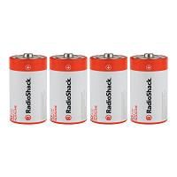 RadioShack D Alkaline Batteries (4-Pack)