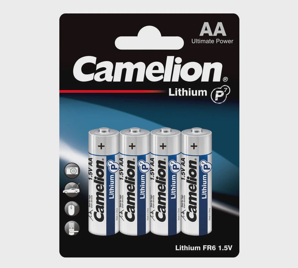 AA Lithium Non-Rechargable Batteries (4-Pack)