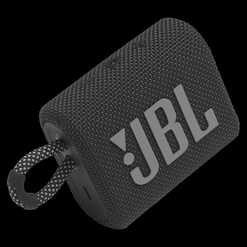 JBL Go 3 Waterproof Bluetooth Speaker - Black