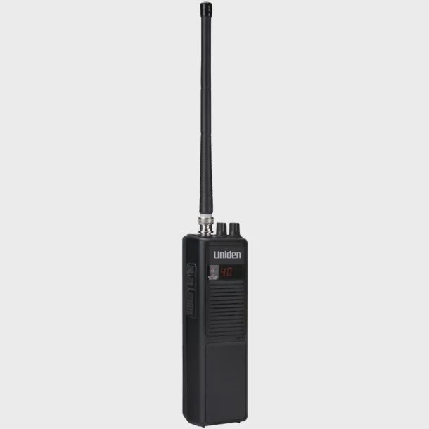 Uniden Pro Series 40-Channel Handheld CB Radio with Whip Antenna (PRO401HH) – Black