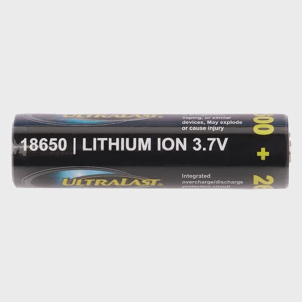 Ultralast 2,600 mAh 18650 Li-Ion Battery (Single Pack)