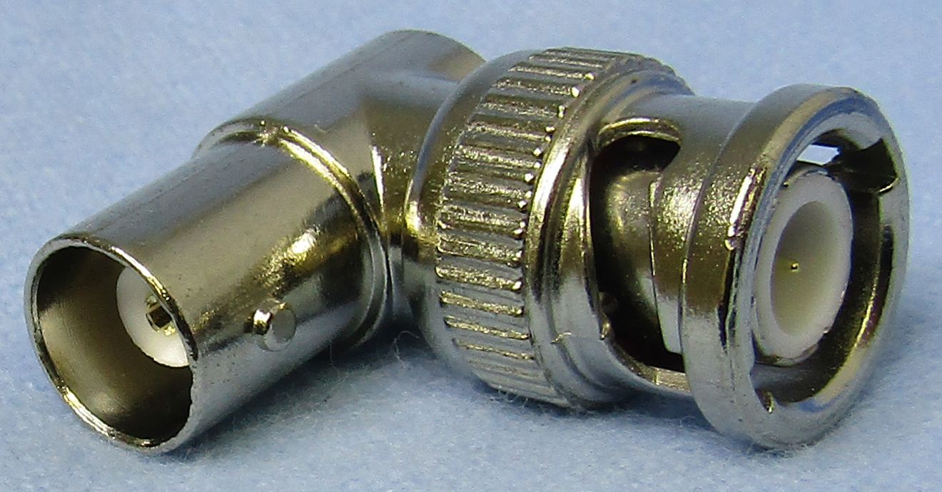 BNC Male to Female Right-Angle Adapter