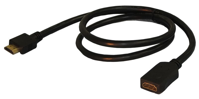 HDMI Extension Cable – 2 Meters, 6.56ft Male to Female
