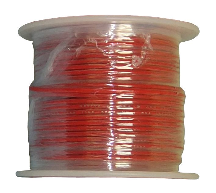 22 AWG Solid Copper Conductor Hook-Up Wire – Red – 100 Ft