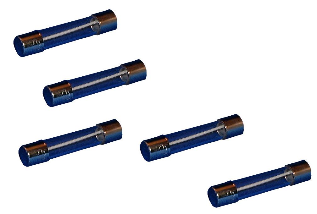 2A AGC/3AG Glass Fuse – 1/4&quot; x 1-1/4&quot;, 250V, Fast Blow – 5-Pack