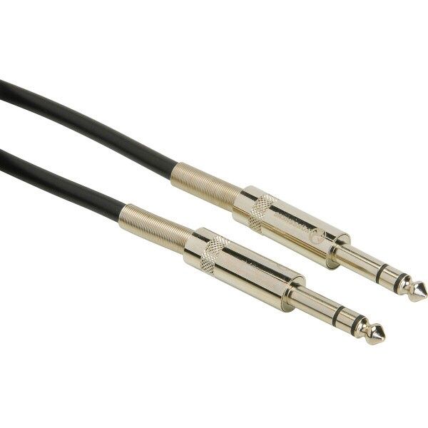 1/4&quot; TRS Male to 1/4&quot; TRS Male Stereo Patch Cable – 20 ft.