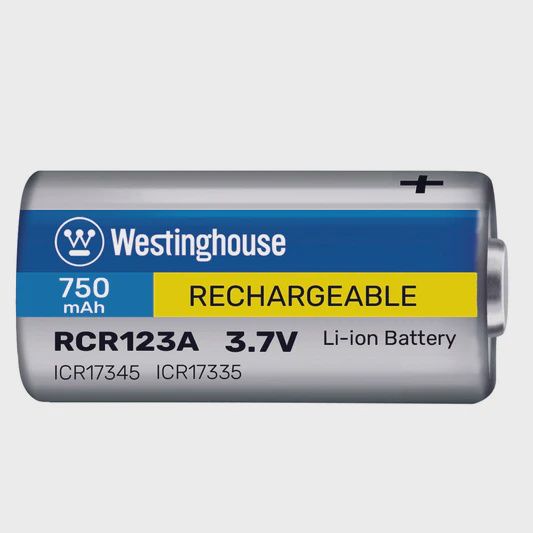 RCR123A / 16340 3.7V Rechargeable Lithium-Ion Battery – 750mAh