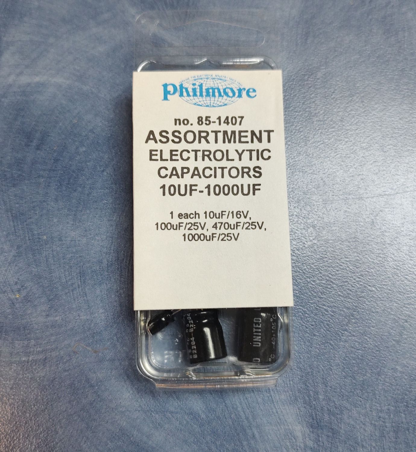 Electrolytic Capacitor Assortment – Mixed Values (4-Pack)