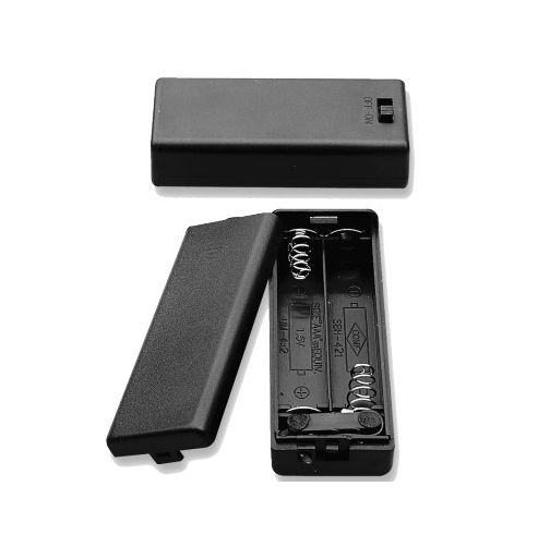 Enclosed 2 AAA Battery Holder with Cover &amp; On/Off Switch