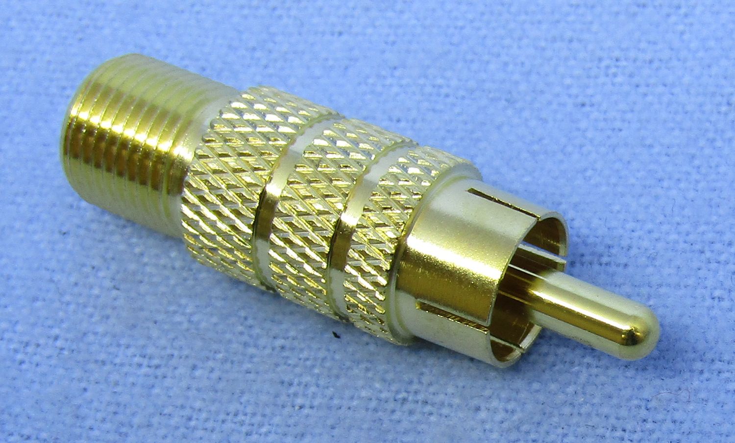 Gold &quot;F&quot; Type RF Adapter