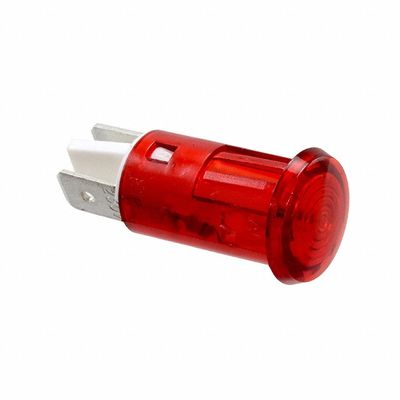 230V Snap-In Red Neon Indicator Lamp