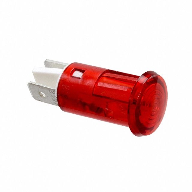 230V Snap-In Red Neon Indicator Lamp