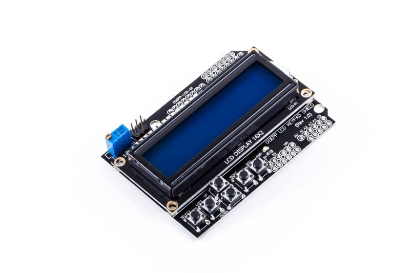 OSEPP 16x2 LCD Display &amp; Keypad Shield for Arduino