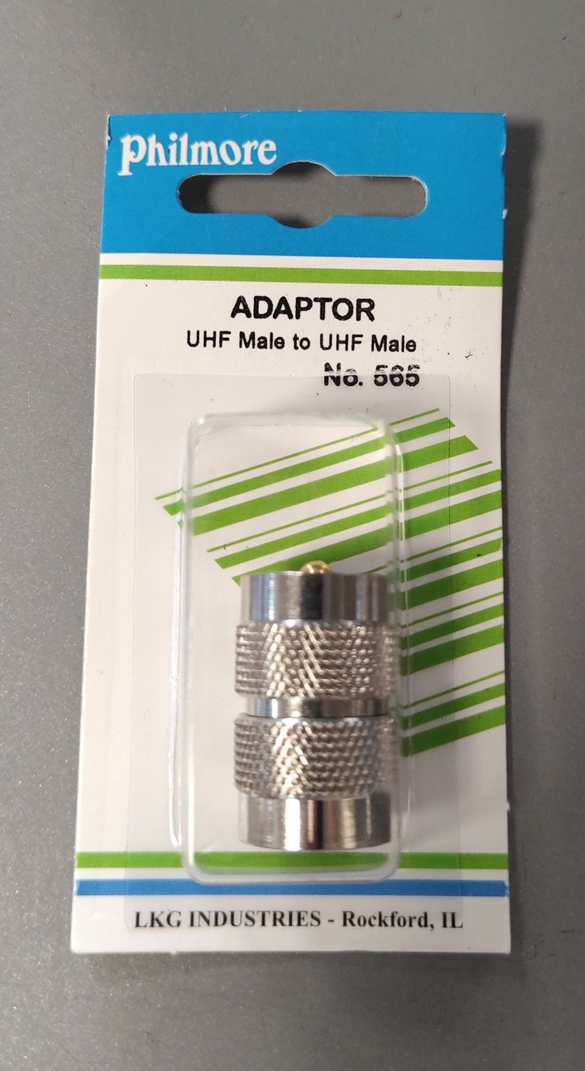 Double PL-259 UHF Adapter (Male-to-Male Coupler)