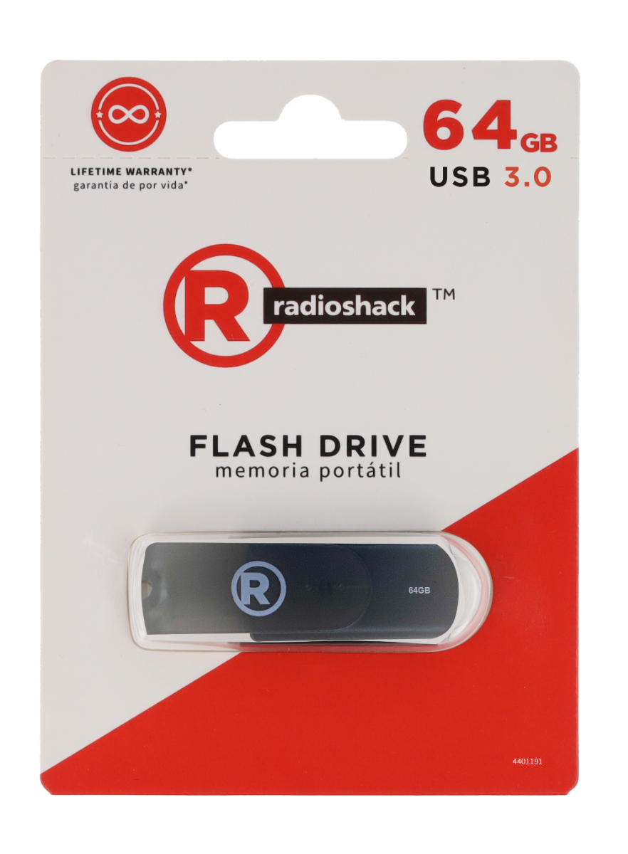 RadioShack USB 3.0 Flash Drive - 64GB