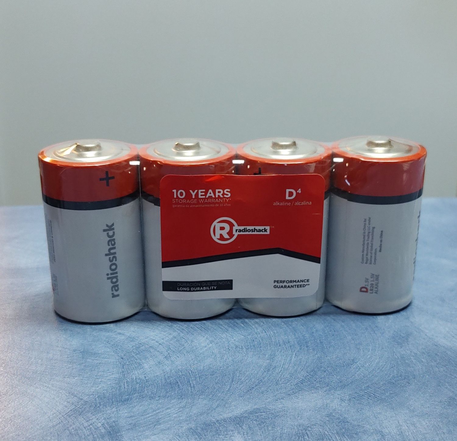 RadioShack D Alkaline Batteries – 4 Pack