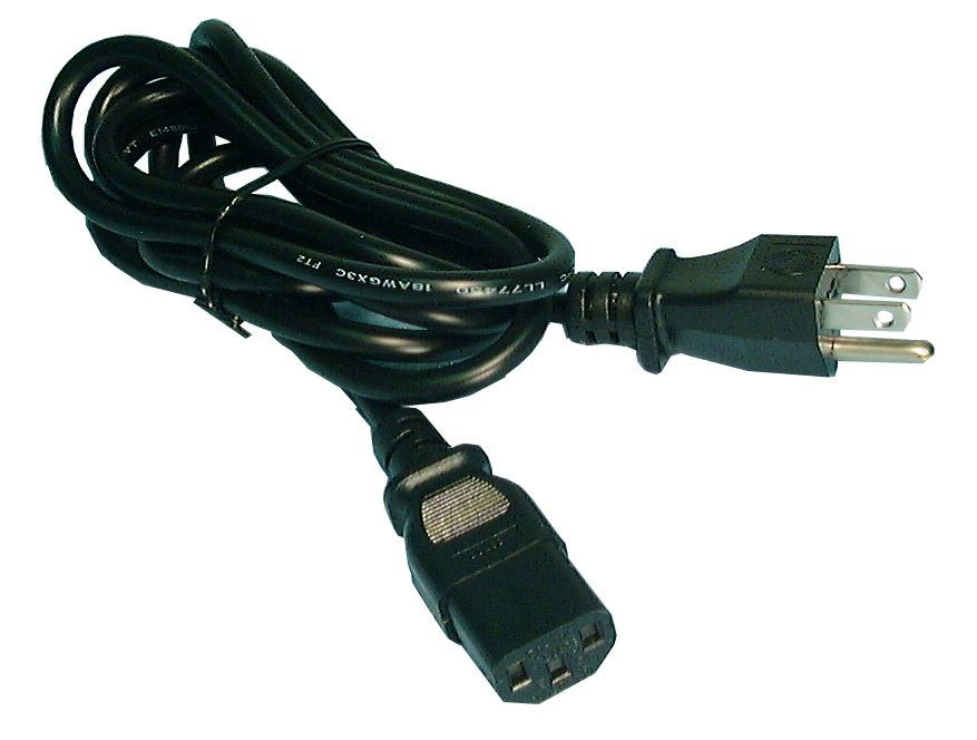 AC Power Cord For Computer 6 Ft