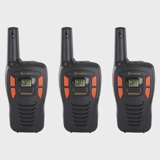 Cobra ACXT145 2-Way Radios – 3 Pack (16-Mile Range)