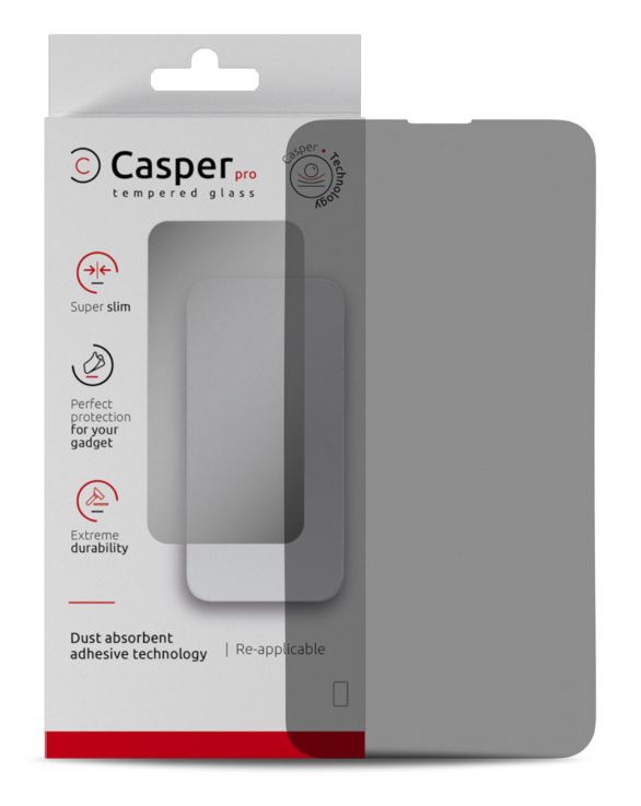 Casper Pro Privacy Tempered Glass Screen Protector for iPhone 13 / 13 Pro / 14 / 16e