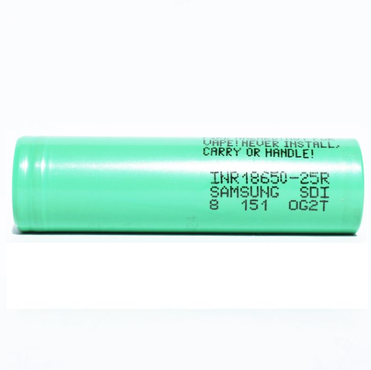Li-Ion 18650 3.7V 2500mAh 20A Rechargeable Flat Top Battery