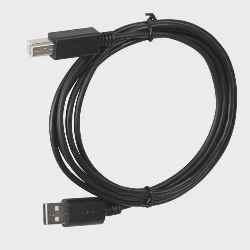 USB 2.0 Cable, 6 ft (USB A Male to USB B Male)