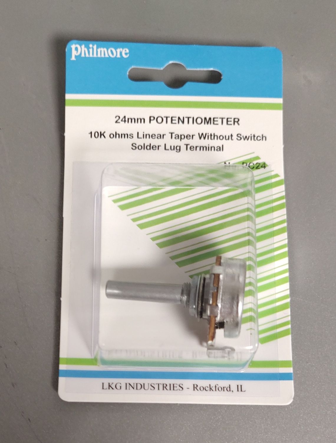 24mm Potentiometer 10k Ohms Linear Taper Without Switch