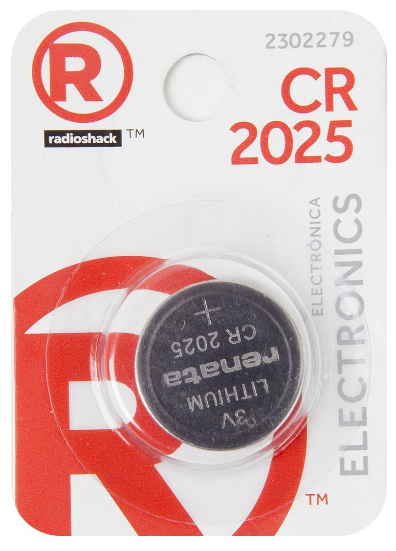CR2025 3V Lithium Primary Coin Cell Battery - 1 Pack (Non Rechargeable)