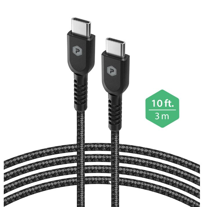 USB-C to USB-C Braided Charge and Sync Cable - 10' (Black)