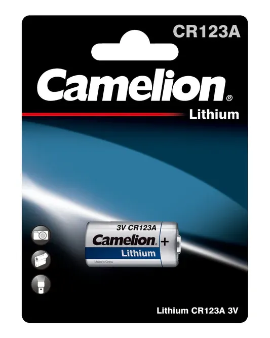 CR123A 3V Lithium Battery (Non-Rechargeable)