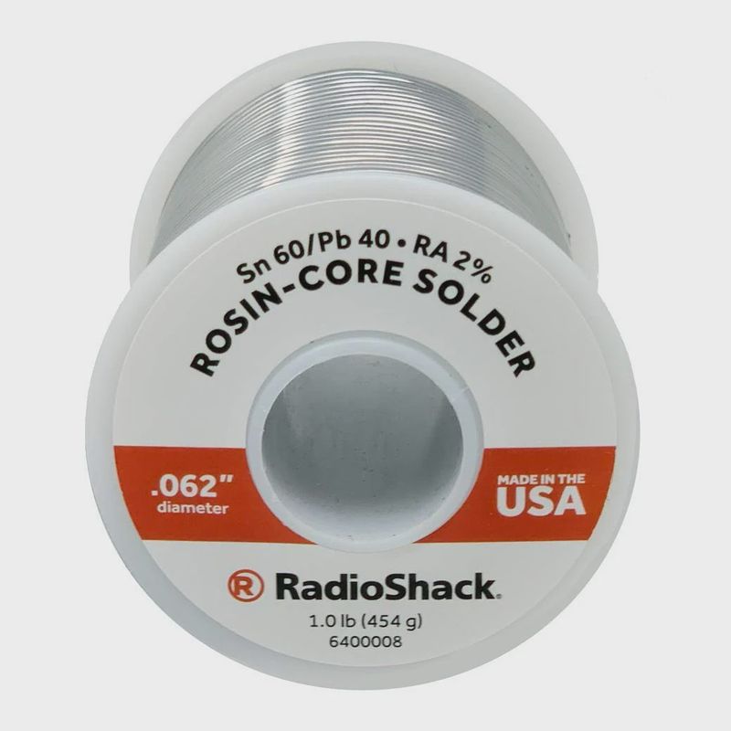 SNPb 60/40 Rosin-Core Solder – 0.062" Diameter, 1 lb