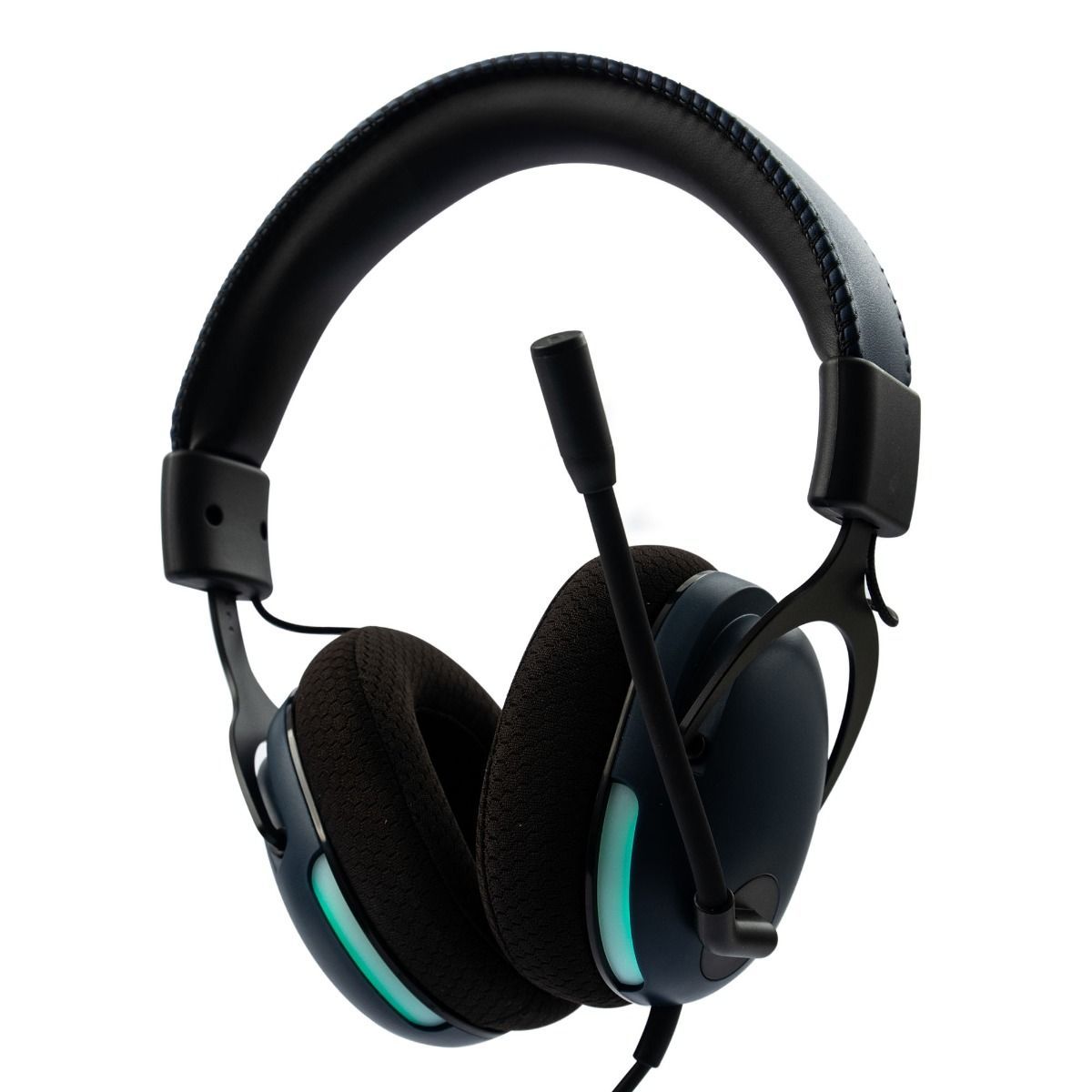 Gaming 3.5mm and USB-A Headphones with Microphone (Black &amp; Blue)