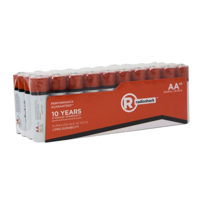 Alkaline AA Batteries – 40 Pack