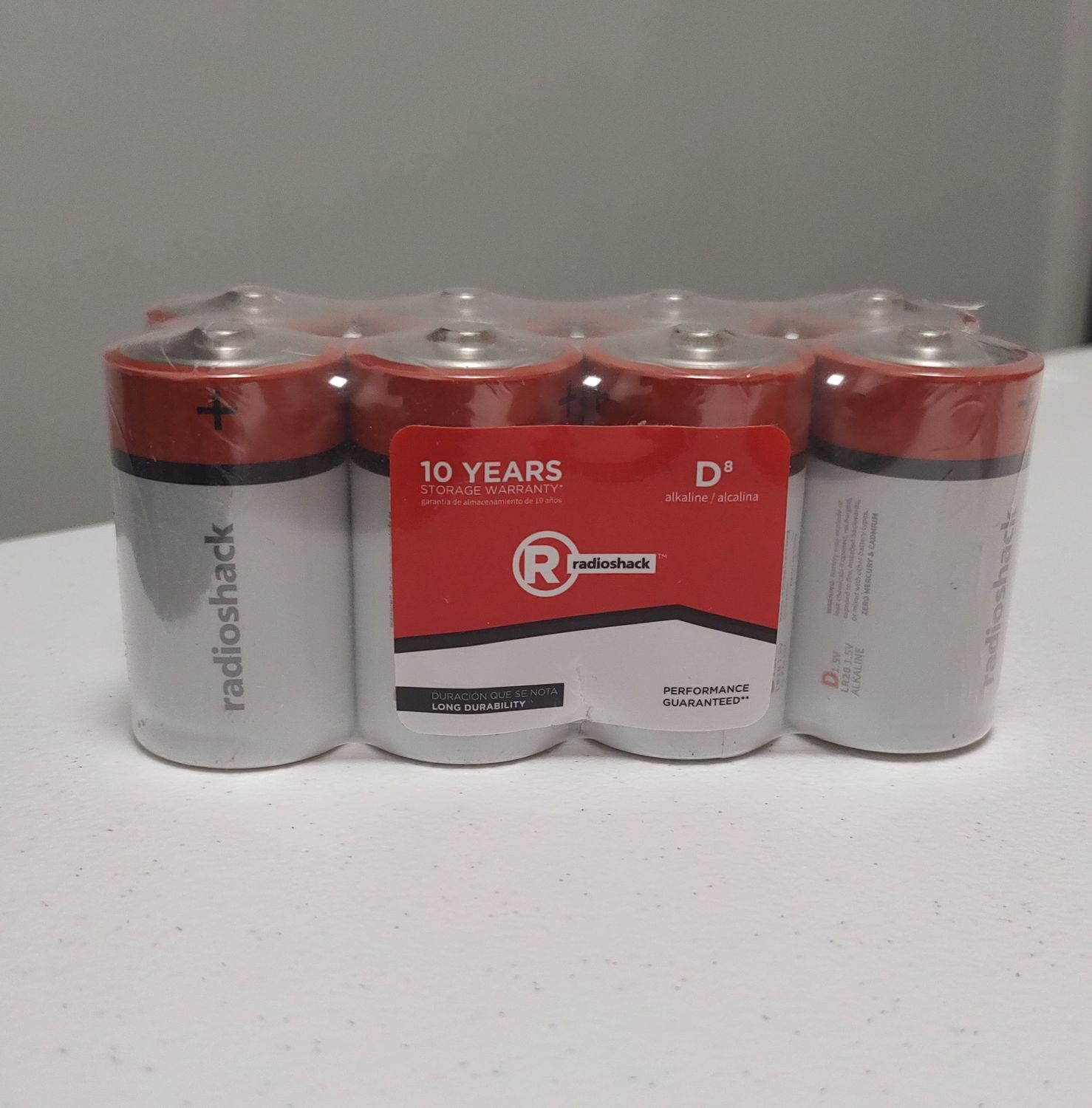 D Alkaline Batteries – 8 Pack
