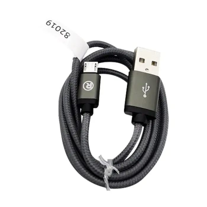 USB 2.0 Male to Micro USB Male Braided Cable - 3ft