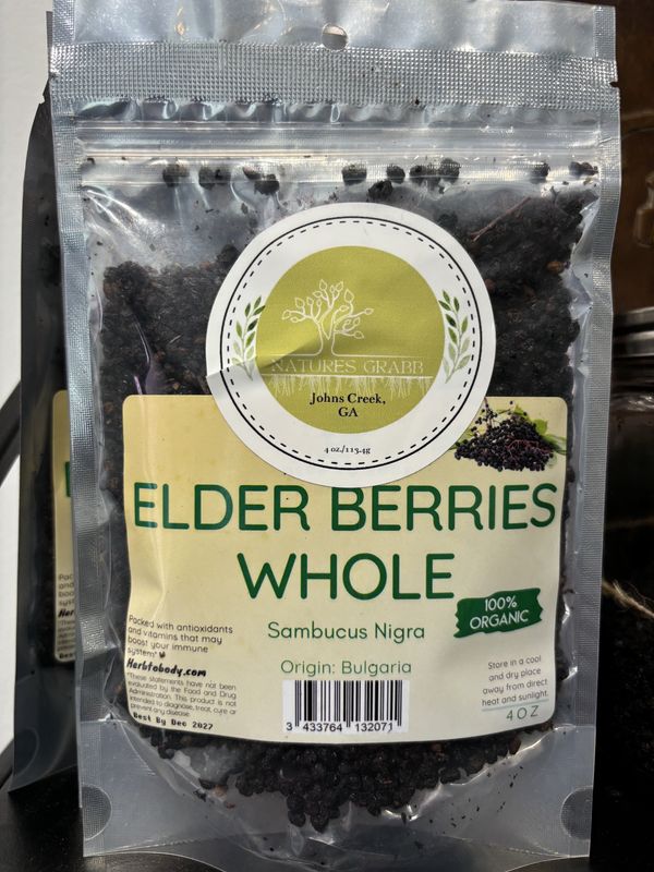 Whole Elderberries ( 4oz)
