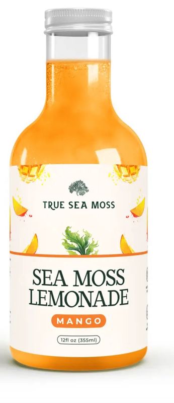 NEW* Sea Moss Lemonade Mango 12fl oz