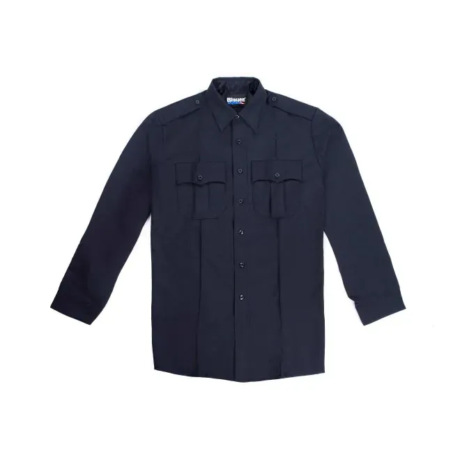 LONG SLEEVE RAYON SHIRT - DARK NAVY